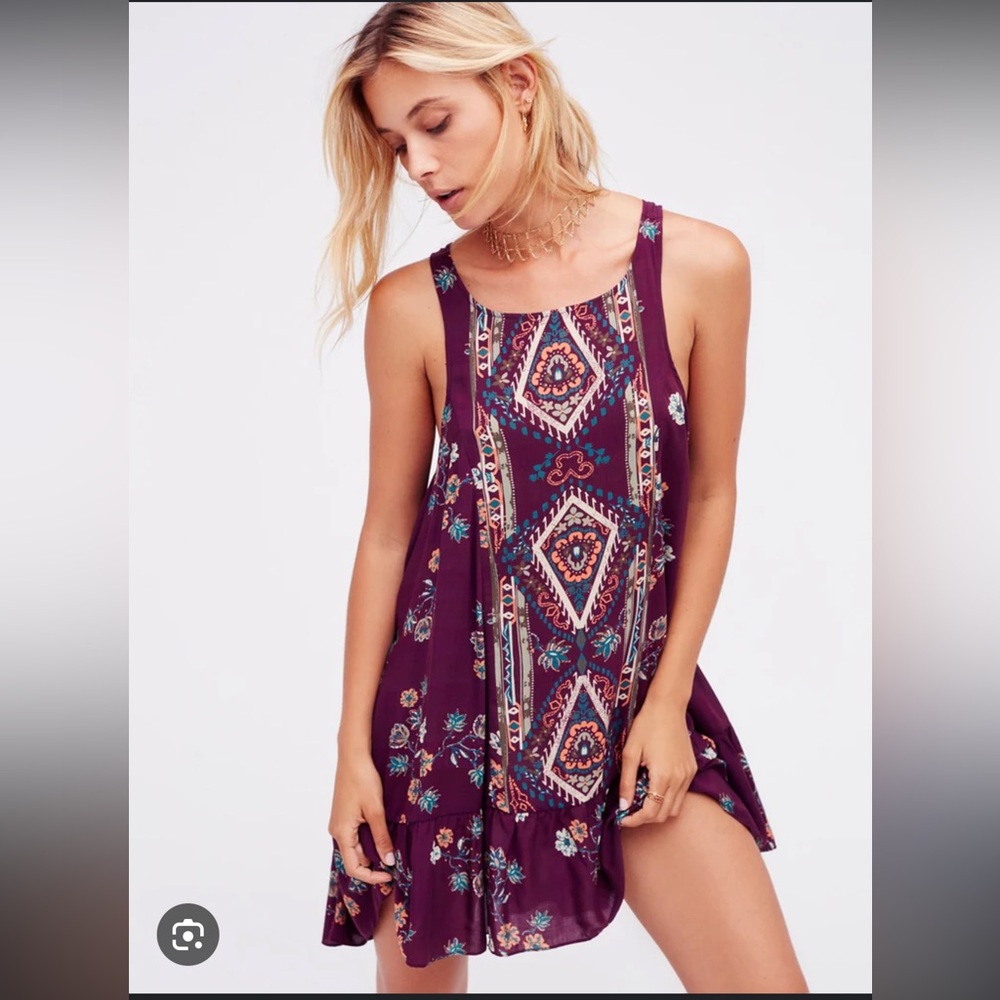 Free People Annka Border Slip Dress